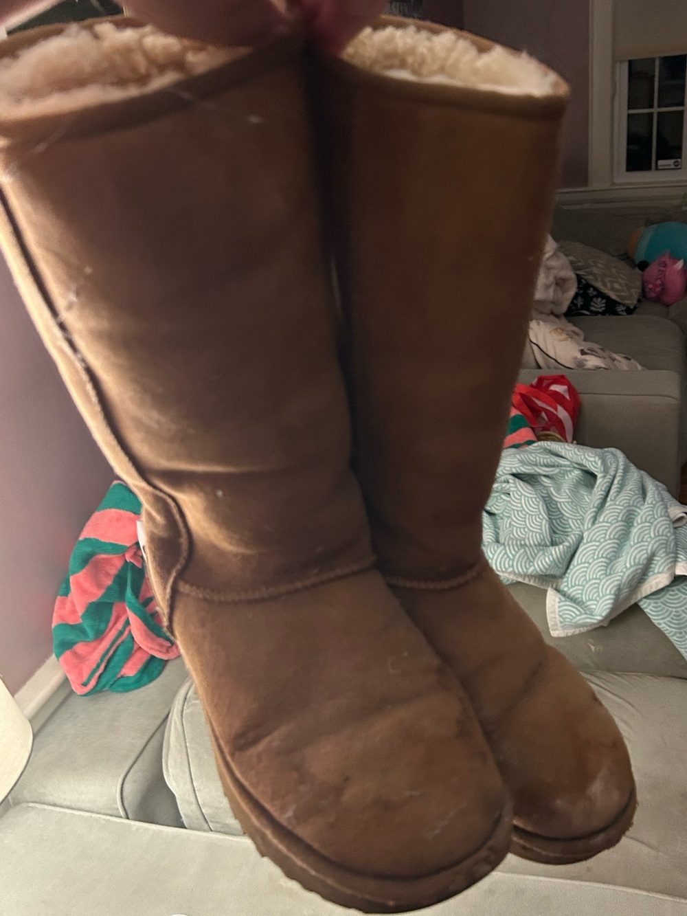 UGG Chestnut Brown Shearling Lined Classic Tall Boots
